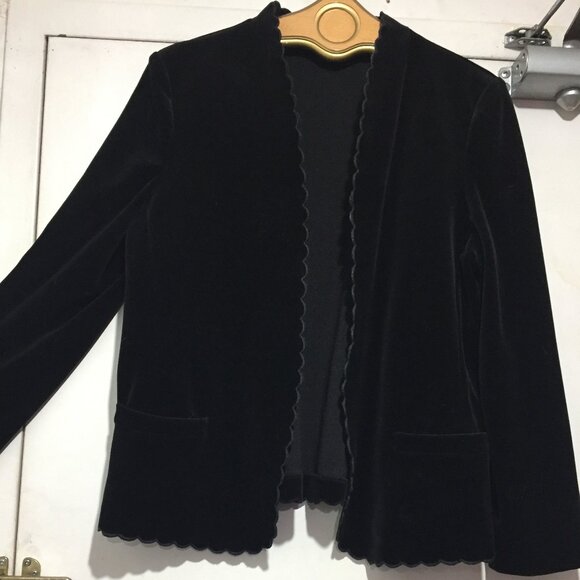 VINTAGE ACT lll OPEN FRONT VELVET JACKETS SIZE S - Picture 6 of 9